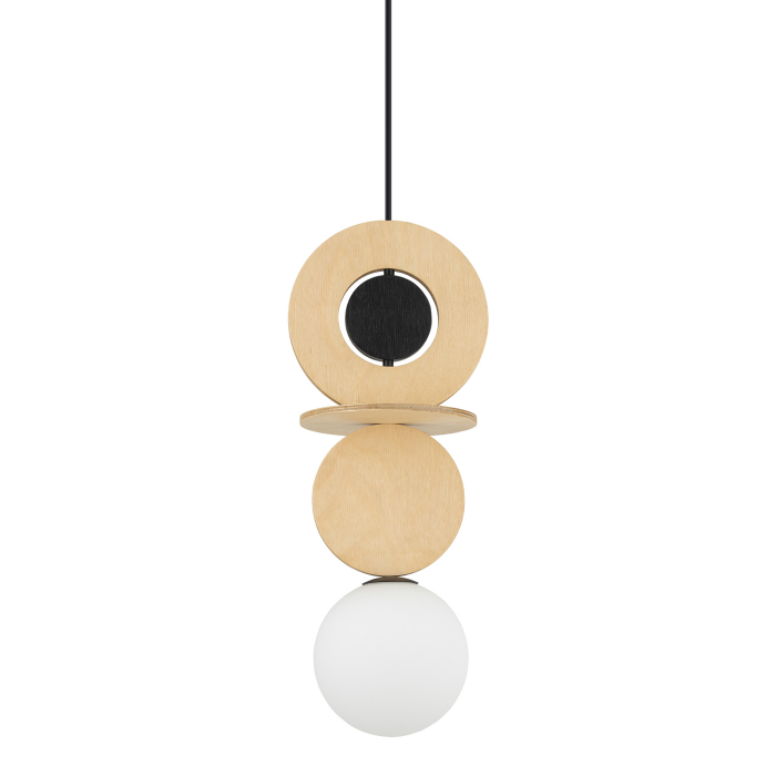 Nowodvorski DROPS WOOD A  Lampy sufitowe Lampy wiszące Max moc 12W only LED G9  Naturalne drewno 11173