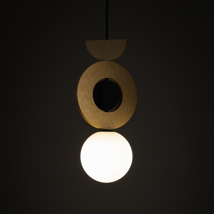 Nowodvorski DROPS WOOD B  Lampy sufitowe Lampy wiszące Max moc 12W only LED G9  Naturalne drewno 11174