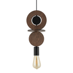 Nowodvorski DROPS WOOD C  Lampy sufitowe Lampy wiszące Max moc 25W only LED E27  Ciemne drewno 11175