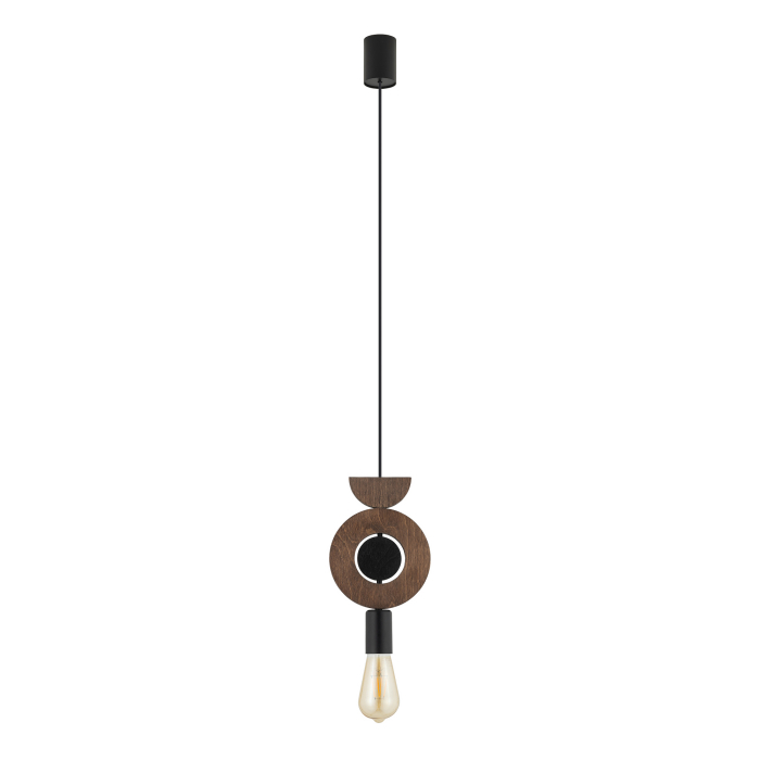Nowodvorski DROPS WOOD D  Lampy sufitowe Lampy wiszące Max moc 25W only LED E27  Ciemne drewno 11176