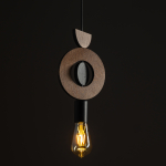 Nowodvorski DROPS WOOD D  Lampy sufitowe Lampy wiszące Max moc 25W only LED E27  Ciemne drewno 11176