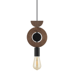 Nowodvorski DROPS WOOD D  Lampy sufitowe Lampy wiszące Max moc 25W only LED E27  Ciemne drewno 11176