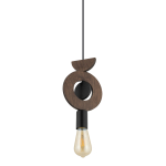Nowodvorski DROPS WOOD D  Lampy sufitowe Lampy wiszące Max moc 25W only LED E27  Ciemne drewno 11176