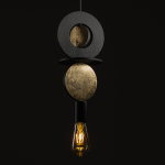 Nowodvorski DROPS WOOD E  Lampy sufitowe Lampy wiszące Max moc 25W only LED E27  Czarny 11177