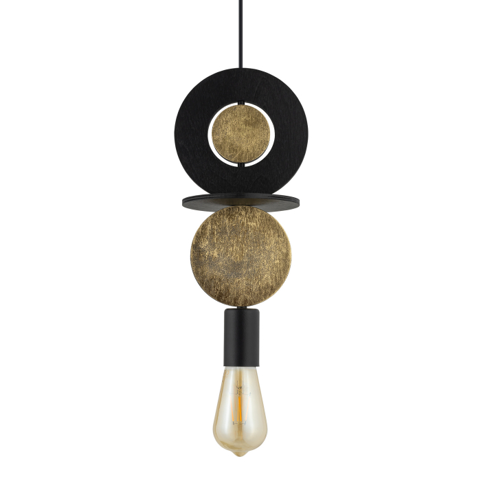 Nowodvorski DROPS WOOD E  Lampy sufitowe Lampy wiszące Max moc 25W only LED E27  Czarny 11177