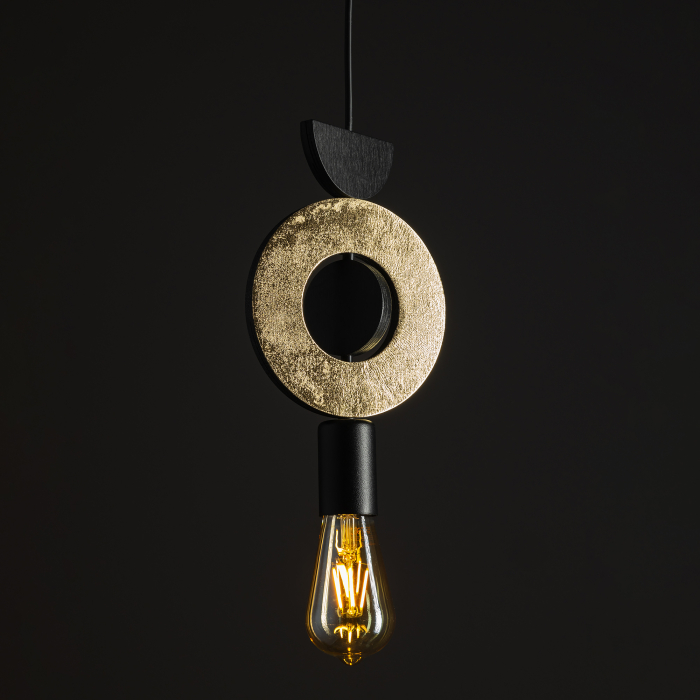 Nowodvorski DROPS WOOD F  Lampy sufitowe Lampy wiszące Max moc 25W only LED E27  Złoty 11180