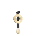 Nowodvorski DROPS WOOD F  Lampy sufitowe Lampy wiszące Max moc 25W only LED E27  Złoty 11180