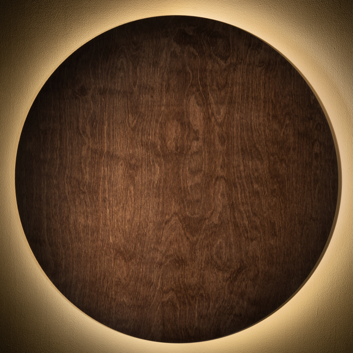 Nowodvorski RING TIMBER LED XXL  Ścienna Kinkiety Max moc 22W LED  3000K Ciemne drewno 11178