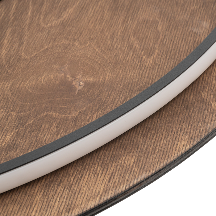 Nowodvorski RING TIMBER LED XXL  Ścienna Kinkiety Max moc 22W LED  3000K Ciemne drewno 11178