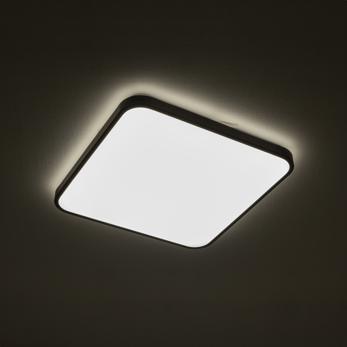 Nowodvorski AGNES SQUARE LED PRO  Lampy sufitowe Plafon Max moc 32W LED IP44 3000K Czarny 10985