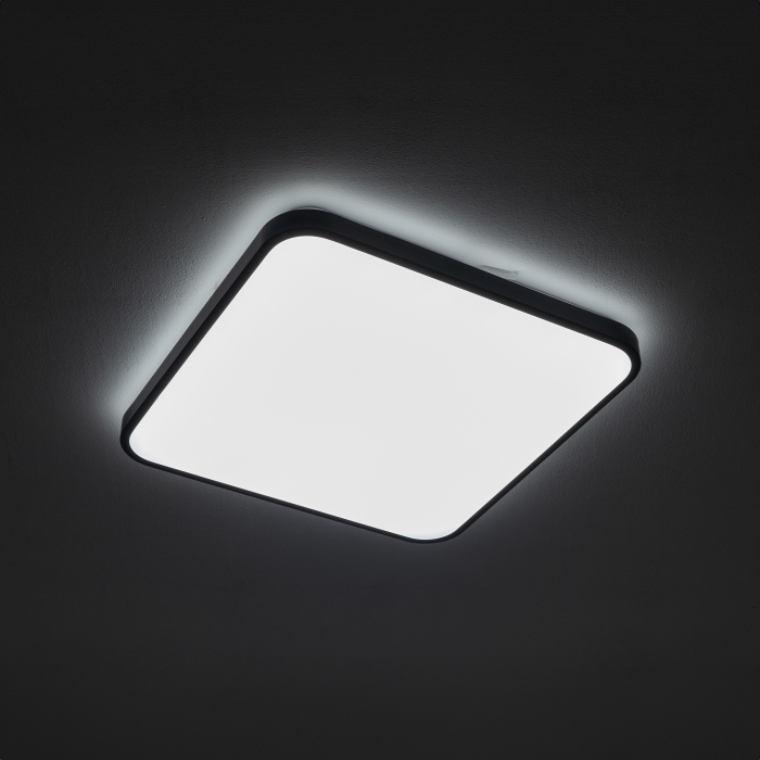 Nowodvorski AGNES SQUARE LED PRO  Lampy sufitowe Plafon Max moc 32W LED IP44 4000K Czarny 10986