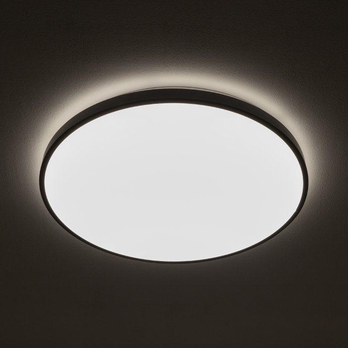 Nowodvorski AGNES ROUND LED PRO  Lampy sufitowe Plafon Max moc 32W LED IP44 3000K Czarny 10973