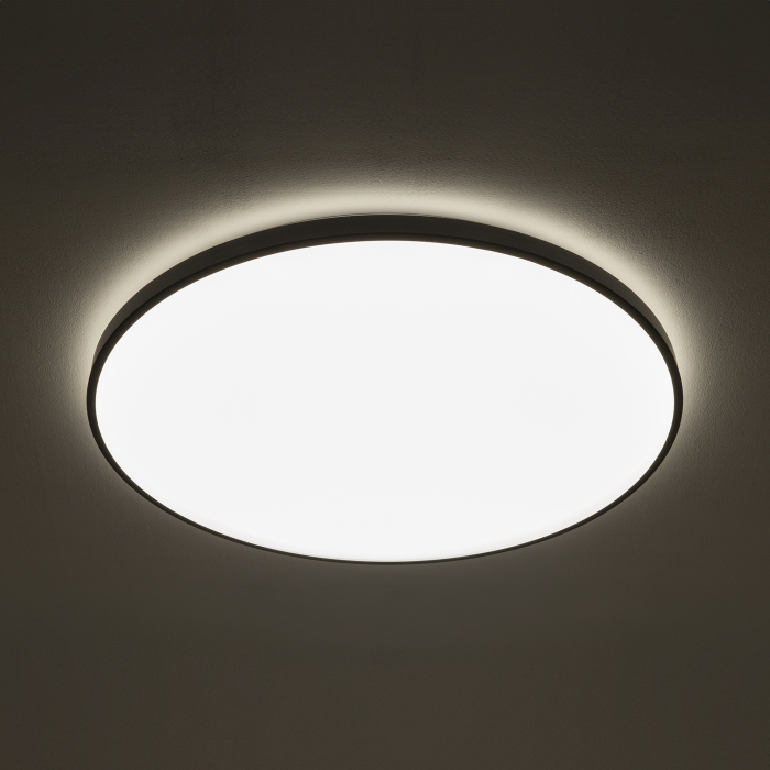 Nowodvorski AGNES ROUND LED PRO  Lampy sufitowe Plafon Max moc 64W LED IP44 3000K Czarny 10975