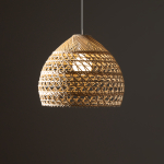 Nowodvorski BOHO M  Lampy sufitowe Lampy wiszące Max moc 25W only LED E27  Naturalne drewno 11151