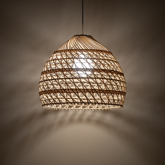 Nowodvorski BOHO M  Lampy sufitowe Lampy wiszące Max moc 25W only LED E27  Naturalne drewno 11151
