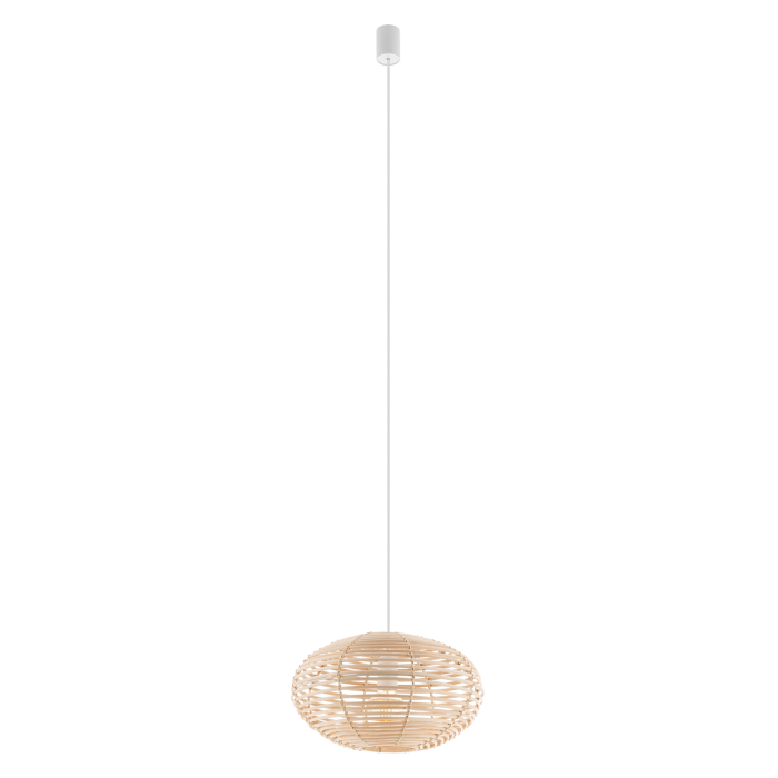 Nowodvorski RATTAN S  Lampy sufitowe Lampy wiszące Max moc 25W only LED E27  Naturalne drewno 11153