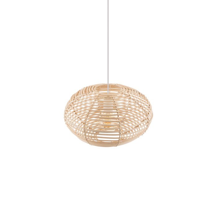 Nowodvorski RATTAN S  Lampy sufitowe Lampy wiszące Max moc 25W only LED E27  Naturalne drewno 11153