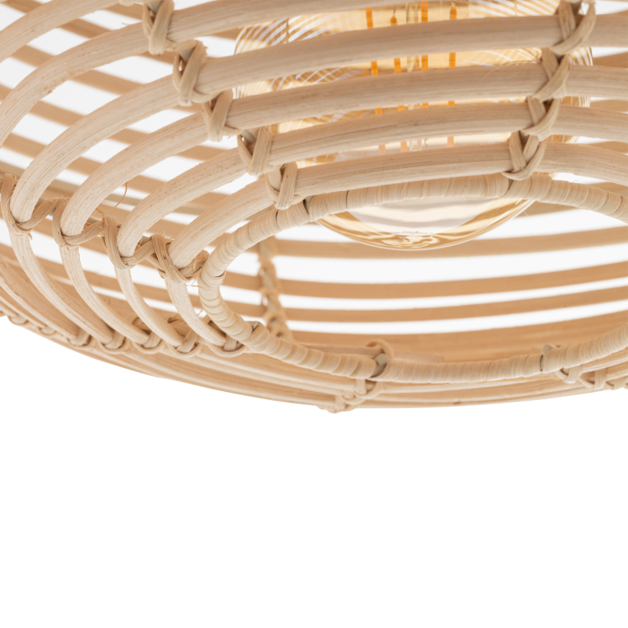 Nowodvorski RATTAN S  Lampy sufitowe Lampy wiszące Max moc 25W only LED E27  Naturalne drewno 11153