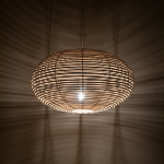 Nowodvorski RATTAN M  Lampy sufitowe Lampy wiszące Max moc 25W only LED E27  Naturalne drewno 11154