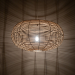 Nowodvorski RATTAN L  Lampy sufitowe Lampy wiszące Max moc 25W only LED E27  Naturalne drewno 11155