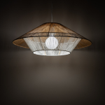 Nowodvorski JAPANDI M  Lampy sufitowe Lampy wiszące Max moc 25W only LED E27  Naturalne drewno 11157