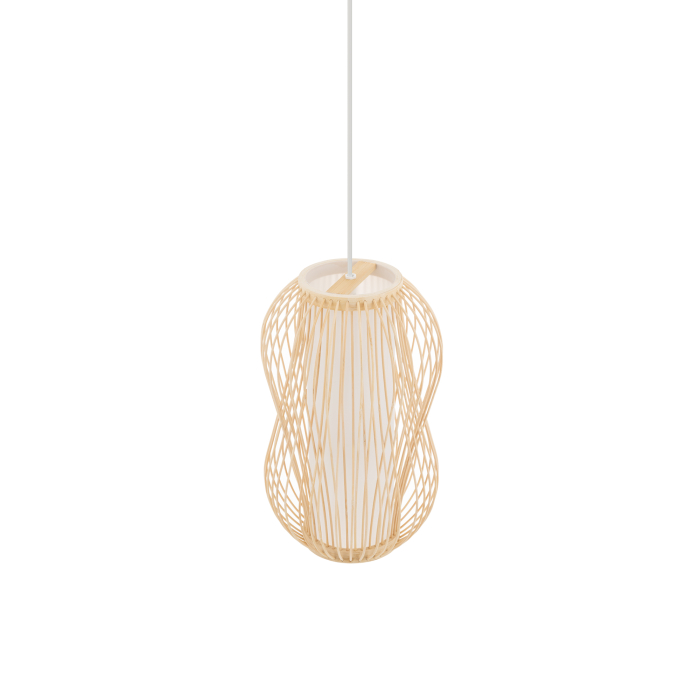 Nowodvorski PUKET S  Lampy sufitowe Lampy wiszące Max moc 25W only LED E27  Naturalne drewno 11160
