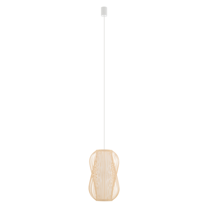 Nowodvorski PUKET M  Lampy sufitowe Lampy wiszące Max moc 25W only LED E27  Naturalne drewno 11161