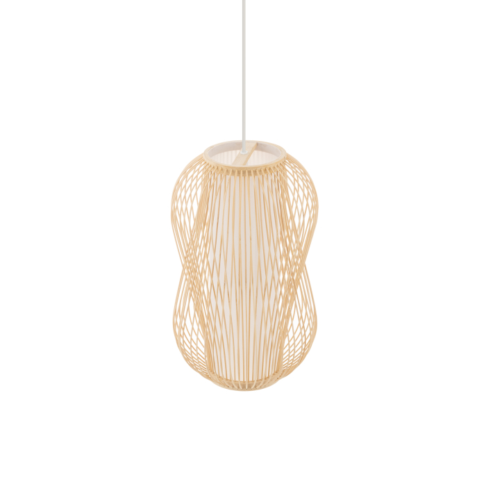 Nowodvorski PUKET M  Lampy sufitowe Lampy wiszące Max moc 25W only LED E27  Naturalne drewno 11161