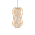 Nowodvorski PUKET L  Lampy sufitowe Lampy wiszące Max moc 25W only LED E27  Naturalne drewno 11162
