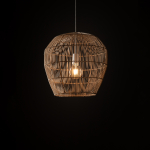 Nowodvorski HAITI S  Lampy sufitowe Lampy wiszące Max moc 25W only LED E27  Naturalne drewno 11163