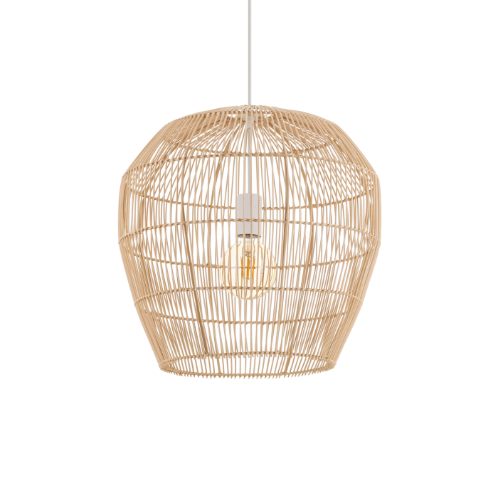 Nowodvorski HAITI S  Lampy sufitowe Lampy wiszące Max moc 25W only LED E27  Naturalne drewno 11163