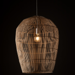 Nowodvorski HAITI L  Lampy sufitowe Lampy wiszące Max moc 25W only LED E27  Naturalne drewno 11165