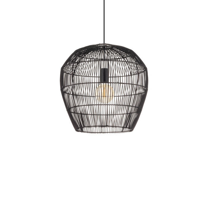 Nowodvorski HAITI S  Lampy sufitowe Lampy wiszące Max moc 25W only LED E27  Czarny 11166