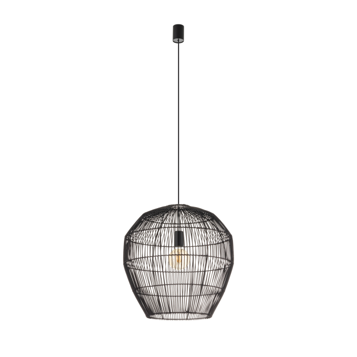 Nowodvorski HAITI M  Lampy sufitowe Lampy wiszące Max moc 25W only LED E27  Czarny 11167