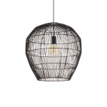 Nowodvorski HAITI M  Lampy sufitowe Lampy wiszące Max moc 25W only LED E27  Czarny 11167