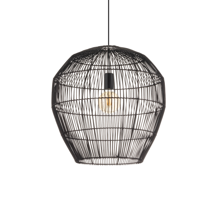 Nowodvorski HAITI M  Lampy sufitowe Lampy wiszące Max moc 25W only LED E27  Czarny 11167