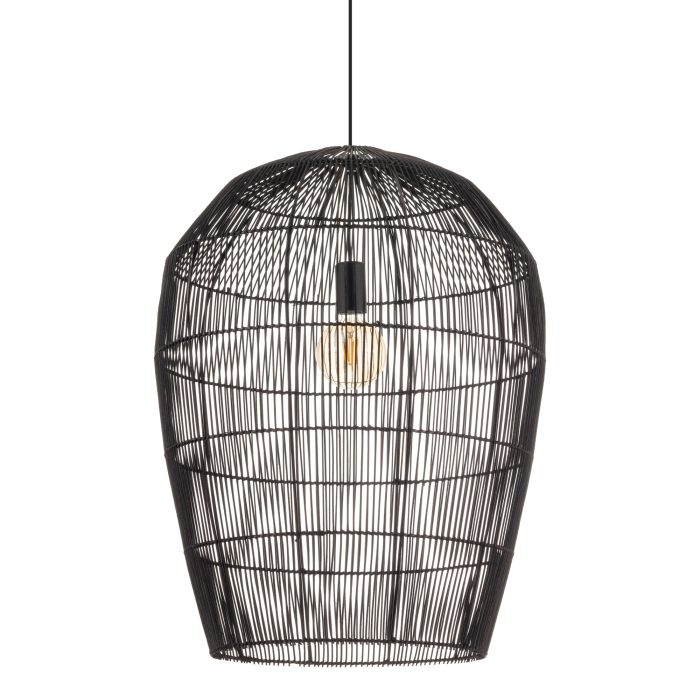 Nowodvorski HAITI L  Lampy sufitowe Lampy wiszące Max moc 25W only LED E27  Czarny 11168