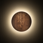 Nowodvorski RING TIMBER LED S  Ścienna Kinkiety Max moc 7W LED  3000K Ciemne drewno 11288