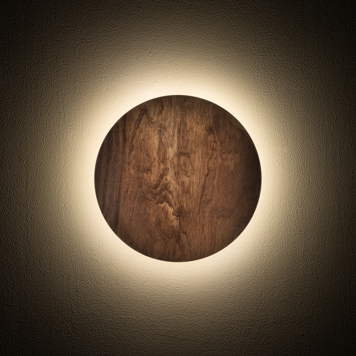 Nowodvorski RING TIMBER LED S  Ścienna Kinkiety Max moc 7W LED  3000K Ciemne drewno 11288
