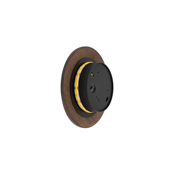 Nowodvorski RING TIMBER LED S  Ścienna Kinkiety Max moc 7W LED  3000K Ciemne drewno 11288