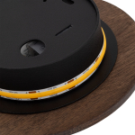 Nowodvorski RING TIMBER LED S  Ścienna Kinkiety Max moc 7W LED  3000K Ciemne drewno 11288