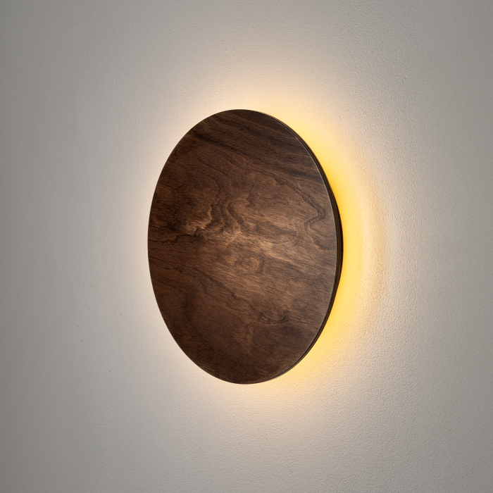 Nowodvorski RING TIMBER LED M  Ścienna Kinkiety Max moc 10W LED  3000K Ciemne drewno 11290