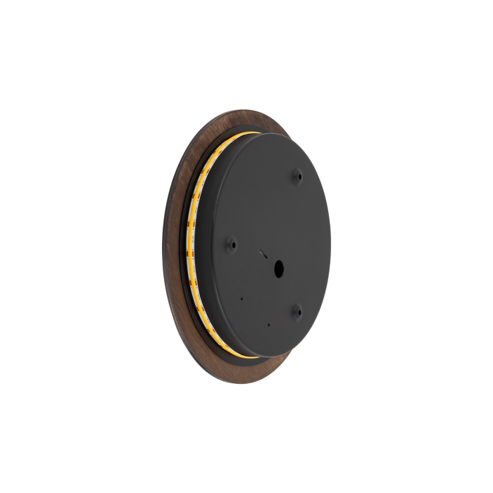 Nowodvorski RING TIMBER LED M  Ścienna Kinkiety Max moc 10W LED  3000K Ciemne drewno 11290