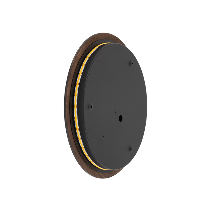 Nowodvorski RING TIMBER LED L  Ścienna Kinkiety Max moc 13W LED  3000K Ciemne drewno 11291
