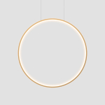 Light Prestige Mirror wisząca duża złota CCT