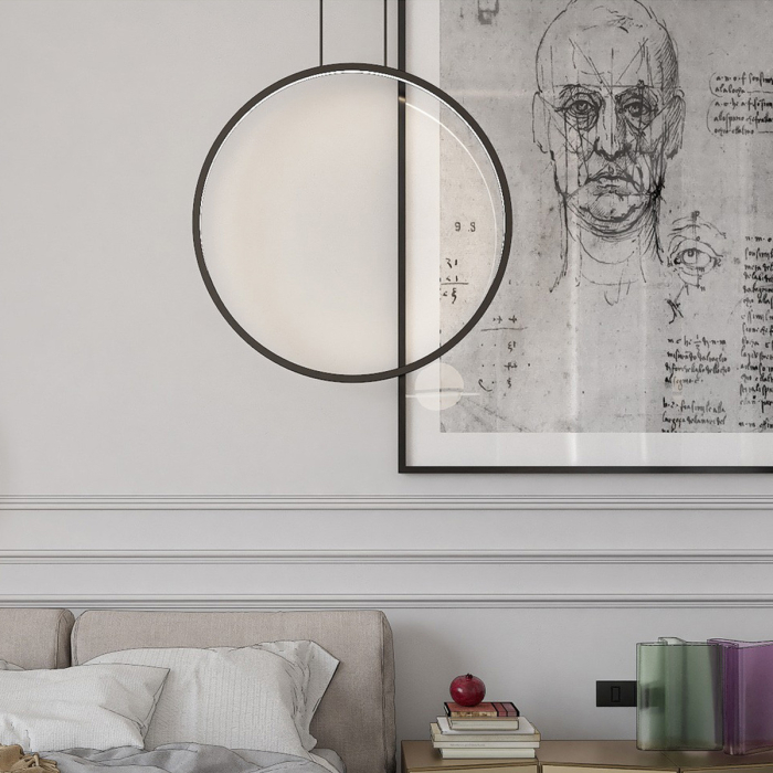 Light Prestige Lampa wisząca Mirror czarna LED CCT LP-999/1P L BK CCT