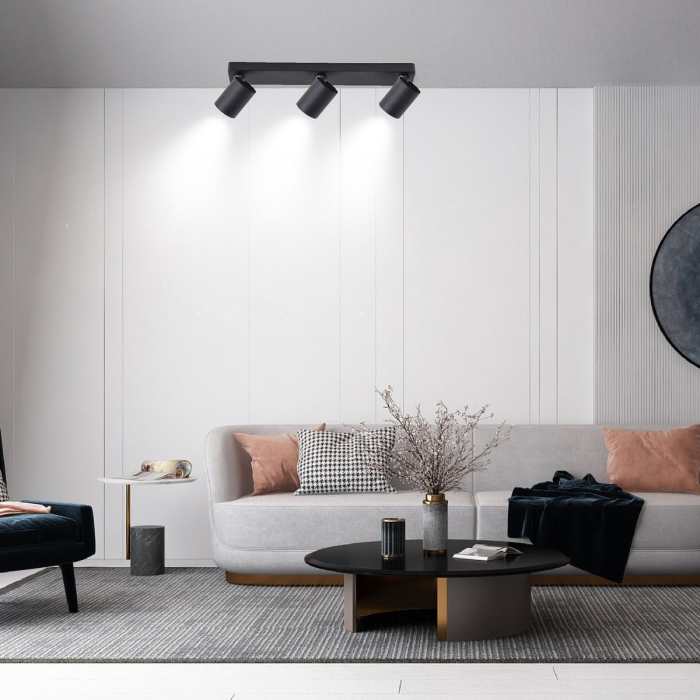 Light Prestige Spot Snow New 3 czarny 3xGU10 LP-731N/3W BK