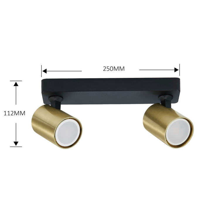 Light Prestige Spot Snow New 2 złoty 2xGU10 LP-731N/2W GD