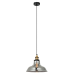 Italux Hubert 1xE27 Wisząca Czarny złoty MDM-2381/1 GD+SG