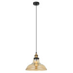 Italux Hubert 1xE27 Wisząca Czarny złoty MDM-2381/1 GD+AMB